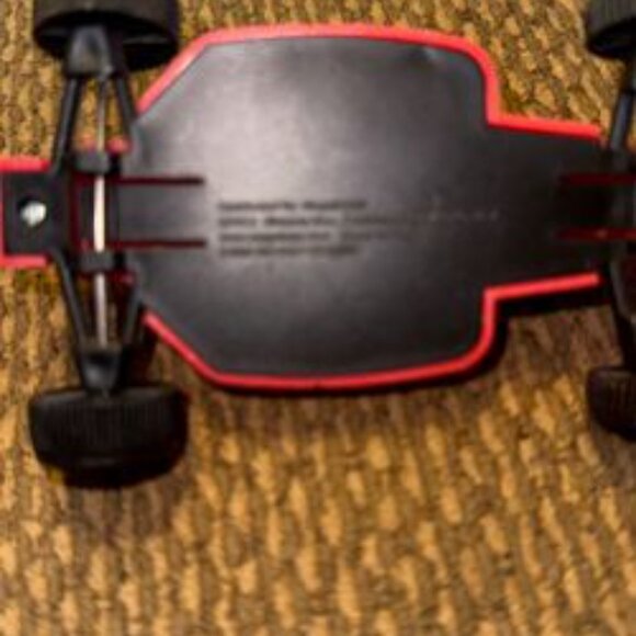 Vintage Megatoys Plastic Red Thunder Bolt Toy Race Car - Picture 4 of 4